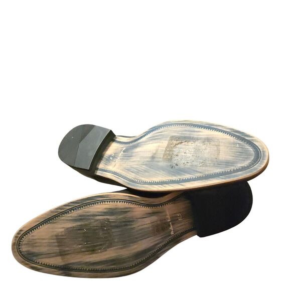 Modern Fiction Black Leather Oxfords Accent 11.5 Preppy Old Money Collegiate - Picture 10 of 13